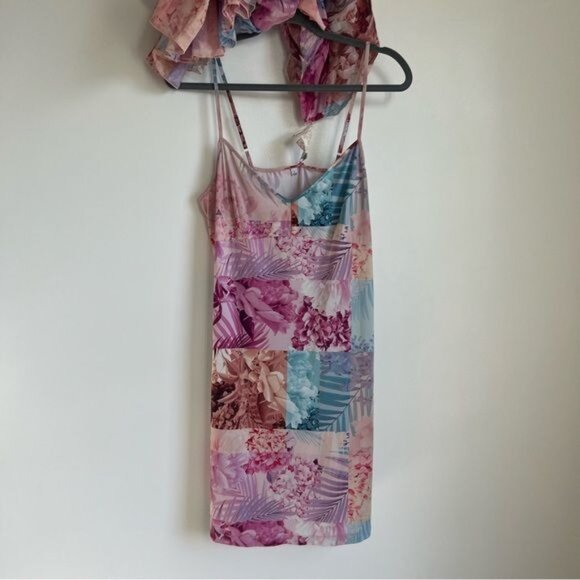 Johnny Was Etta Silk Floral Minidress - L - Picture 6 of 7